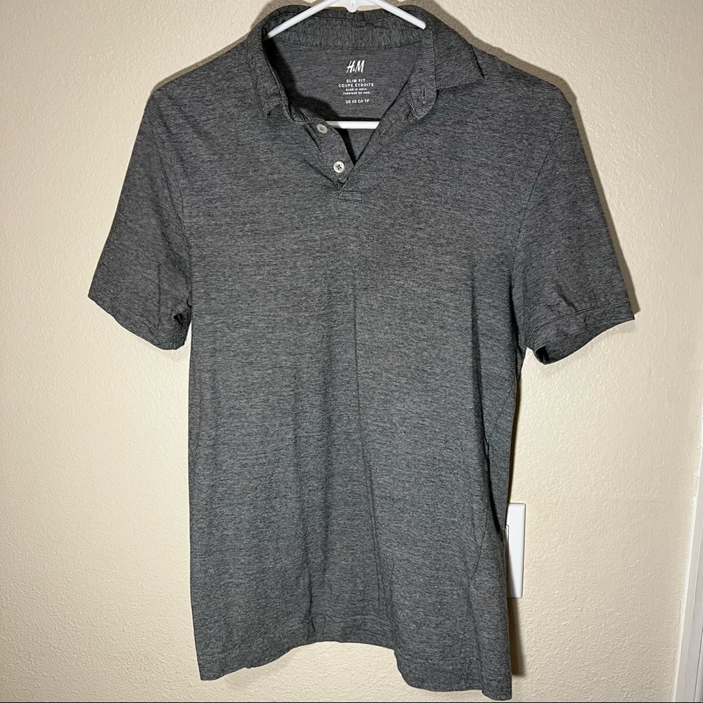H&M GRAY POLO